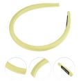 thumbnail image 2 of Unique Bargains 1 Pc Classic Elegant Sponge Headband for Women for Girls 6.10"x5.31" Yellow, 2 of 4