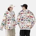 thumbnail image 4 of Kdxio Alpaca Flower Print Women Men Sun Protection UPF 50+ Jackets Zip Up Long Sleeve Hoodie Hiking Lightweight with Pockets, 4 of 7