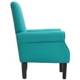 thumbnail image 6 of Modern Wing Back Accent Chair Roll Arm Living Room Cushion with Wooden Legs, 6 of 7