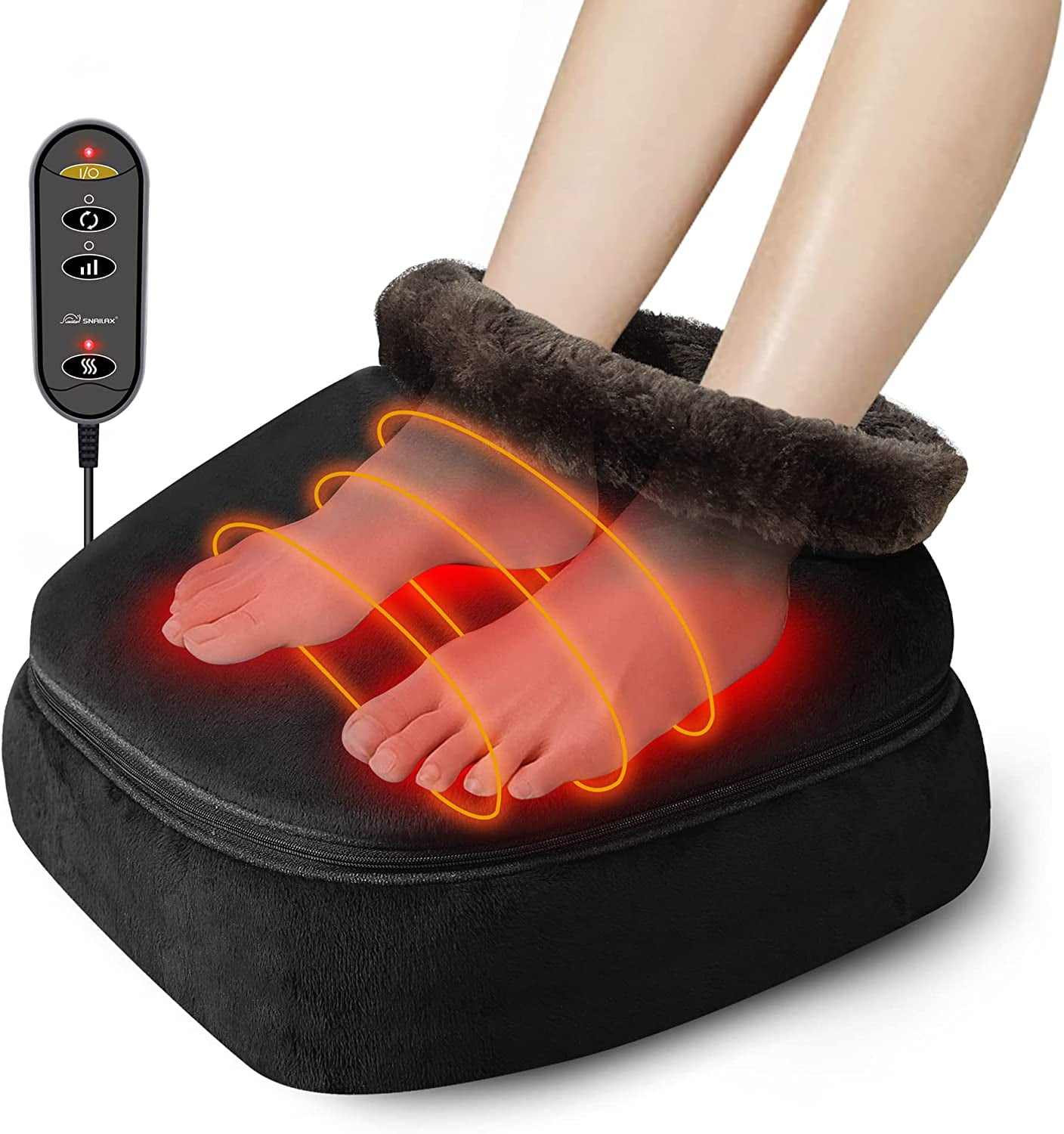 Snailax Foot Massager with Heat, 2in1 Shiatsu Gentle Foot and Back
