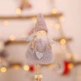 thumbnail image 3 of Matsuzay Bonitos colgantes navideños, divertidas decoraciones para árboles de Navidad, muñeca de dibujos animados, juguete colgante portátil Kits de decoración para fiestas Gris, 3 of 6