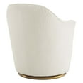 thumbnail image 4 of Modway Nora Boucle Upholstered Swivel Chair in White, 4 of 8