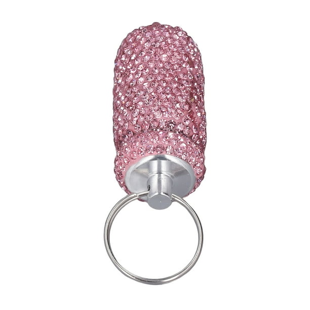 Pastillero, Pastillero Portátil Con Diamantes de Imitacia, Soporte para Almacenamiento de Pastillas, Llavero dispensador de medicamentos impermeables para viajes de acamps al