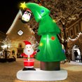 thumbnail image 5 of Yexmas 6FT Christmas Tree Inflatables Outdoor Decorations with Santa Claus & Penguin,Christmas Blow Up with LED Lights for Indoor Outdoor Xmas Decoration, 5 of 11