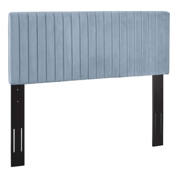Pemberley Row Solid Wood Light Blue Headboard Rectangular Durable 55.5"H Unassembled