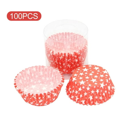 

100pcs For Baking Cupcake Paper Cup Crinkled Edge Afternoon Tea Decorating Tool