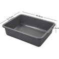 thumbnail image 2 of Uumitty 13 L Plastic Bus Tub, Commercial Tote Box, Grey, Set of 4, 2 of 7