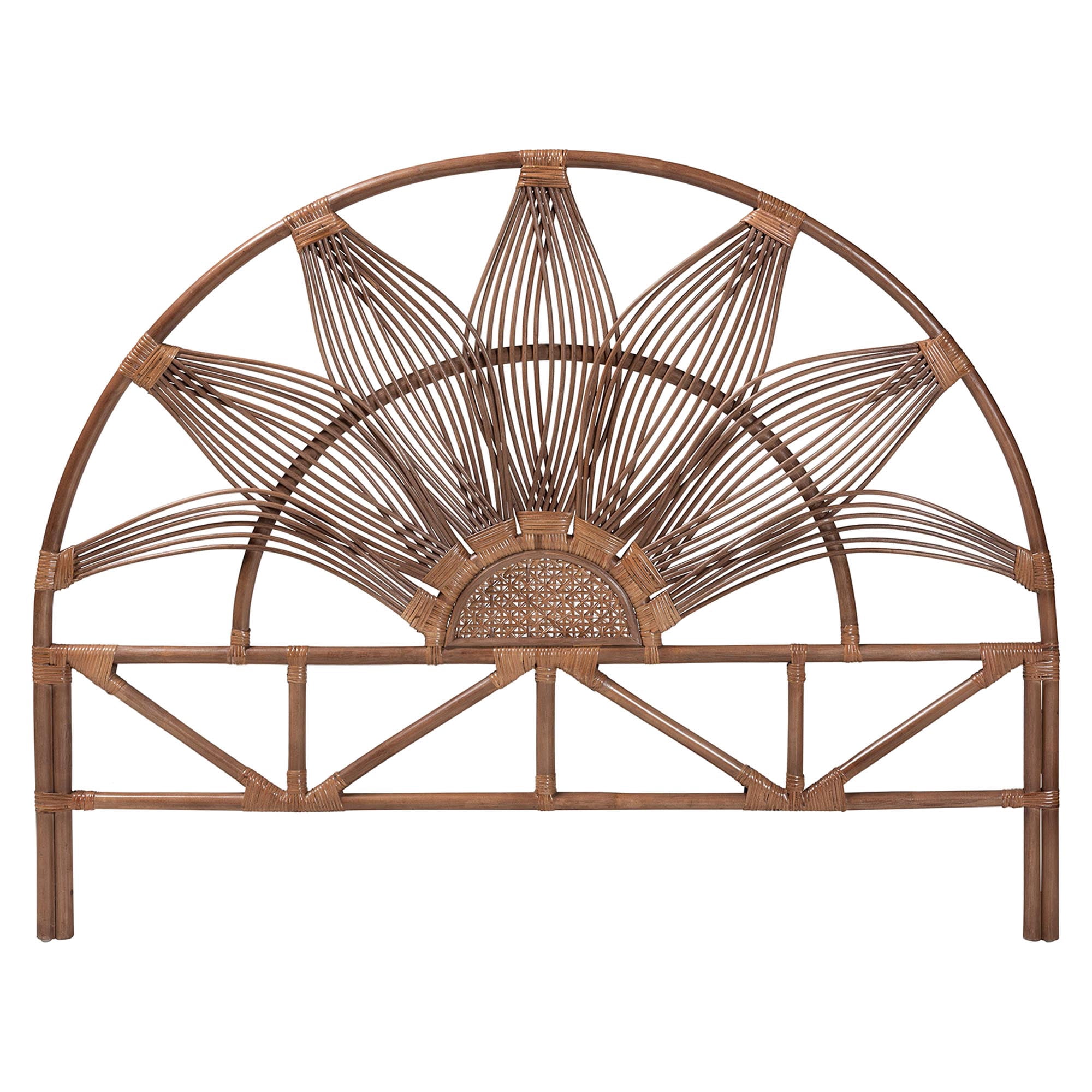 bali & pari Jasmine Boho Standalone Headboard, King, Light Brown