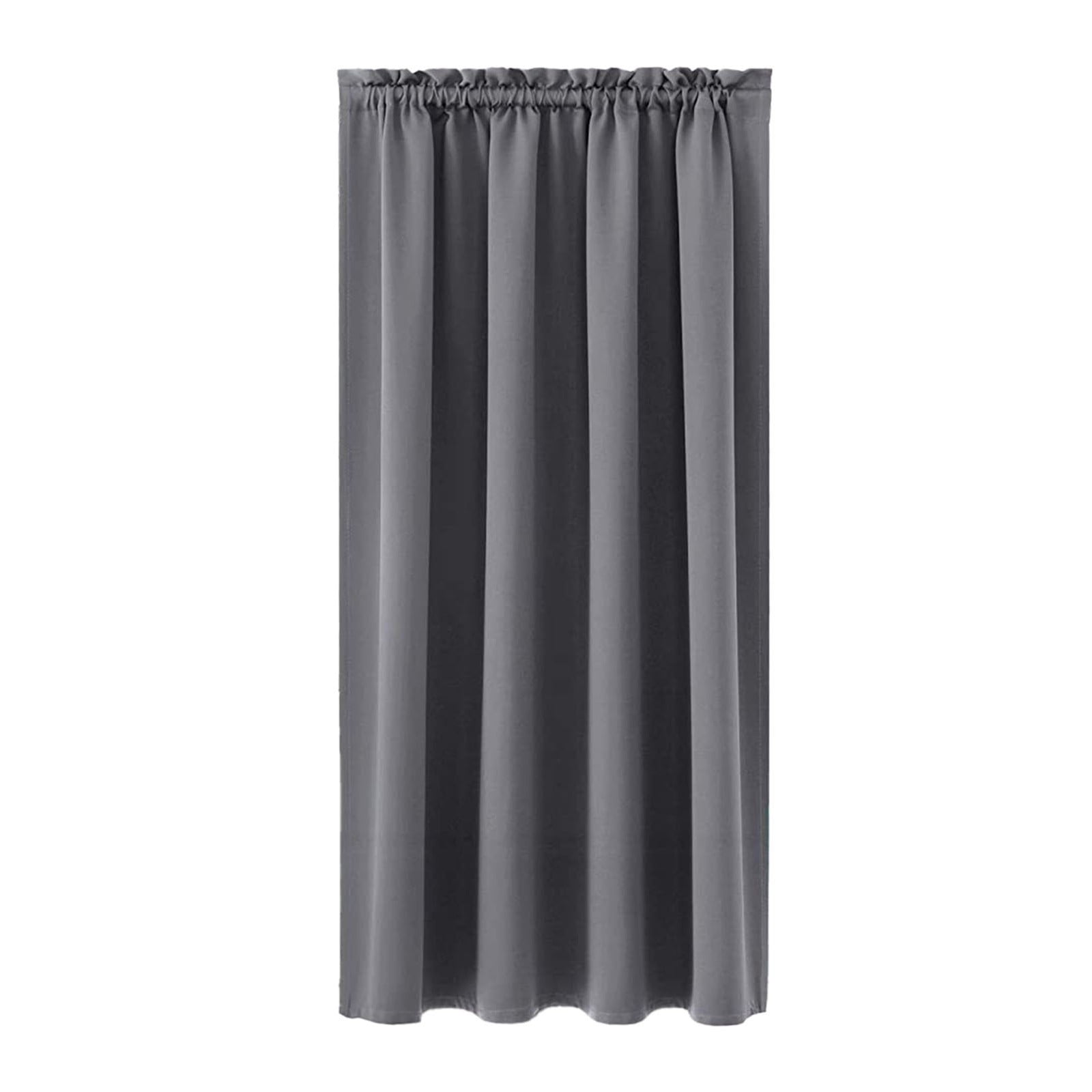 JeashCHAT 2 Panels Blackout Curtains for Bedroom and Living Room, Thermal Insulated Window Curtains Solid Color Rod Pocket Drapes Window Treatments, 45 x 38 inch, Gray