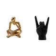 thumbnail image 1 of Figura de lector abstracto,Estatua de pensador abstracto,arte,manualidades,decoraciones,Figuras humanas decorativas para oficina,objetos coleccionables,Estatua del gesto de la roca,Estatuas y, 1 of 8