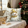 thumbnail image 5 of YIKA Santa Claus Christmas Tree Pillowcase Christmas Pillow Cover Holiday Decoration Sofa Decoration Linen Pillow Home Sofa Holiday Decoration Pillow Cover 45x45cm A, 5 of 6