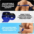 thumbnail image 4 of Special Essentials Anti Slip Men and Women Neoprene Blue Weight Lifting Straps, 4 of 8