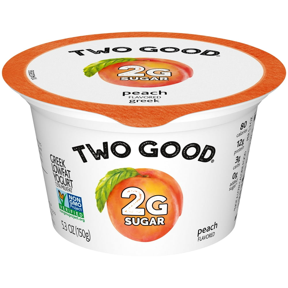 Is Full Fat Greek Yogurt Good For Weight Loss Two Good Lowfat Lower Sugar Peach Greek Yogurt, 5.3 Oz. - Walmart.com