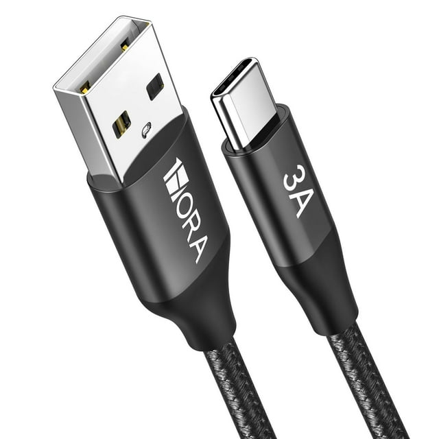 Cable USB C a USB A 1 Hora Nylon Tejido Carga Rápida 60W 1M