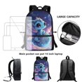 thumbnail image 6 of Binienty Galaxy Baby Dragon Kids School Backpack 17 Inch Bookbag With Laptop Sleeve Side Mesh Pockets Large Capacity Schoolbag For Teens Travel Casual Daypack Rucksack, 6 of 6