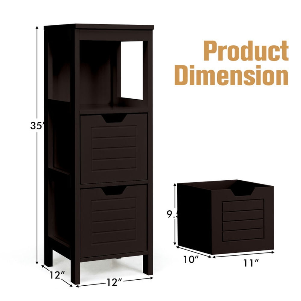 Finihen Bathroom Storage Cabinet, Bathroom Floor Cabinet, Bathroom Wooden Floor Cabinet Multifunction Storage Rack Stand Organizer, for Bathroom, Living Room, Bedroom, Kitchen, Brown Finihen Bathroom Storage Cabinet, Bathroom Floor Cabinet, Bathroom Wooden Floor Cabinet Multifunction Storage Rack Stand Organizer, for Bathroom, Living Room, Bedroom, Kitchen, Brown