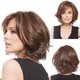 thumbnail image 3 of Qarigey Pelucas portátiles de pelo rizado marrón, pelucas naturales reutilizables, peluquín, peluca corta lavable ligera para juegos de rol, Cuidado del cabello, 3 of 6