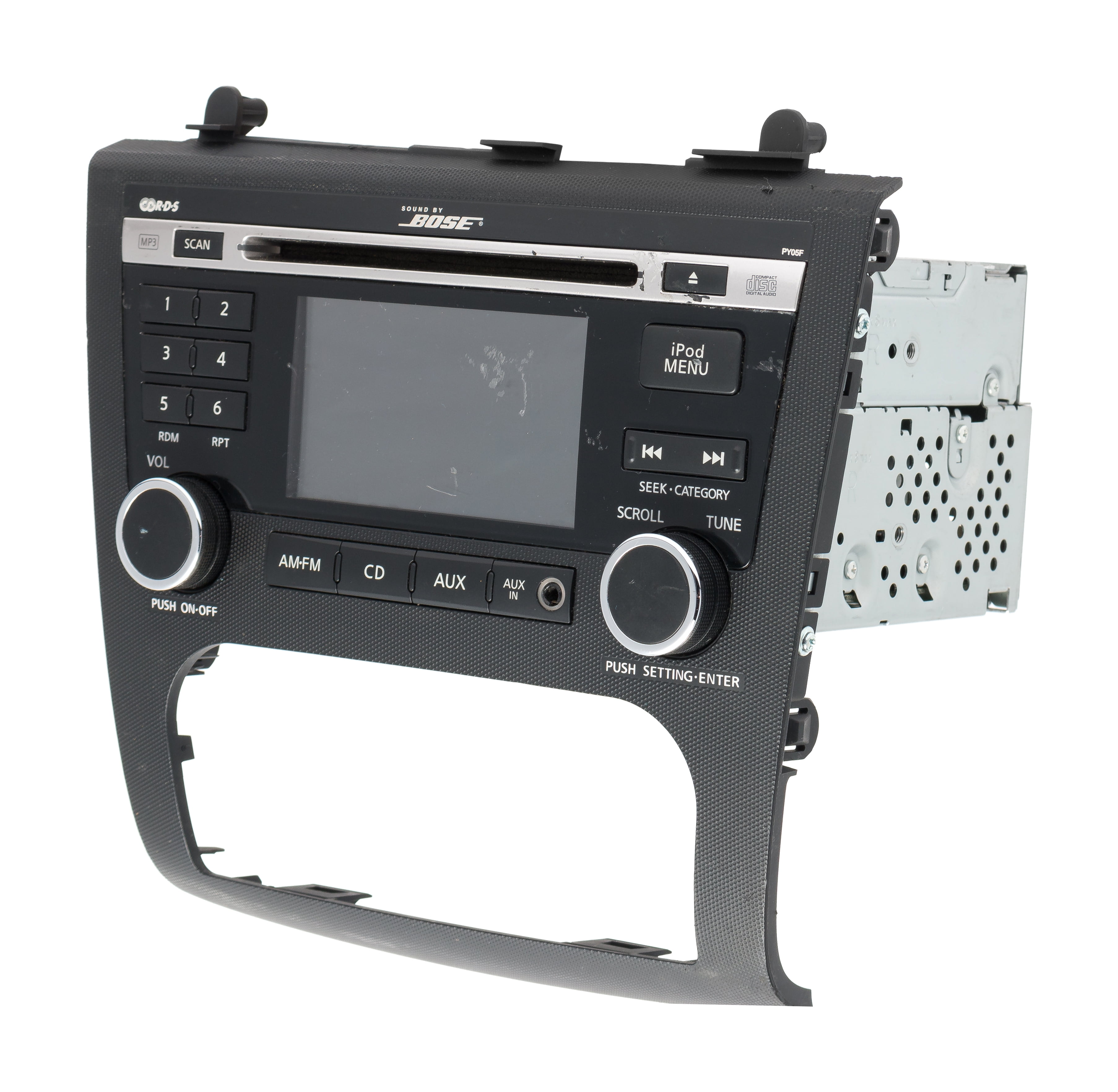 Restored 20102013 Nissan Altima AM FM Radio CD Player MP3 Aux Port 28185ZX00A Face PY05F (Refurbished)