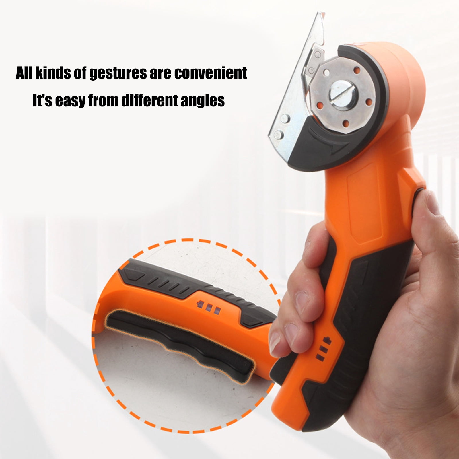 COOLHOOD Portable Powered Textile Cutting Machine Electric Rotary Scissors For Efficient Fabric Trimming