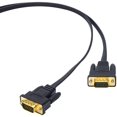 thumbnail image 1 of DTECH Ultra Thin Flat Type Computer Monitor VGA Cable Standard 15 Pin Male to Male VGA Wire 16 Feet, 1 of 5