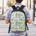 thumbnail image 5 of Disketp Summer Leopard School Backpack, Lightweight Basic Middle School Bookbags 17 Inch Casual Daypack for Student College, Travel or Outdoor, 5 of 6
