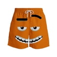 thumbnail image 2 of Men's Humorous Printed Casual Shorts Drawstring Waist Swim Pants Breathable Fabric for Daily Summer, 2 of 7