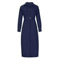 thumbnail image 6 of Guieoi Dress for Women under $10.00 Plus Size Women's Fall Dress Solid Color Long Sleeve Dress Blue Black*Friday/Cyber*Monday, 6 of 8