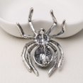 thumbnail image 4 of Broche de araña gótica con diamantes de imitación verdes, 4 of 4