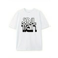 thumbnail image 3 of Soul Train Tee-Shirt Mode - Coton Pur Doux, Tenue Décontractée Confortable, Design Imprimé Numérique Tendance, Manches Courtes de Haute Qualité, Respirant, Coupe Décontractée, Parfait pour la Vie Quotidienne et les Activités Extérieures, 3 of 8
