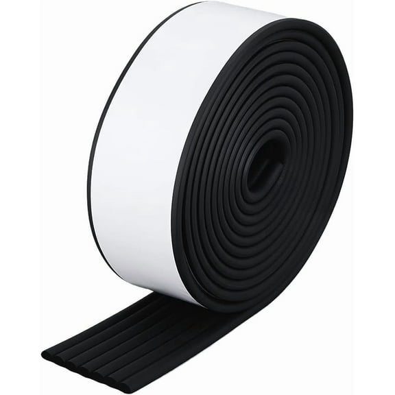 Foam Anticollision Strip Corrugated Baby Table Bumper Guards for Furniture Against Corners Black 80x8mm 5m/roll
