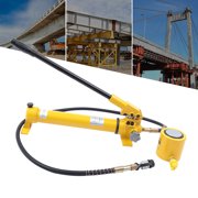 SENDERPICK 30 Ton Hydraulic Ram Jack + Hand Pump Stoke Mini Protable Hydraulic Cylinder Industrial Super Thin Lifting Jack, not for Car (30T Hydraulic Jack + CP-700 Pump)