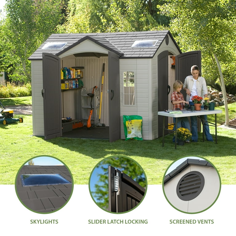 LIFETIME 8 X 10 SHED 屋外用物置 ライフタイム 物置 ロック付
