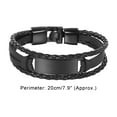 thumbnail image 6 of Jiaroswwei Men Bracelet Alloy Portable Braided Multi Layers Hollow Out Men Bangles Gift, 6 of 8