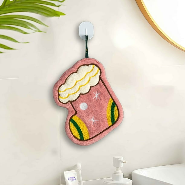 Los regalos de Navidad se pueden colgar como toallas de casa, toallas de baño y toallas de mano navideñas para niños.