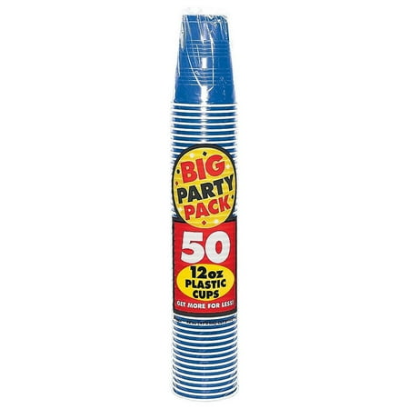 Royal Blue Plastic 12 oz. Cup, 50 ct. - Party Supplies
