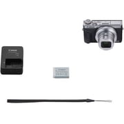 Canon PowerShot G7 x Mark III Silver Digital Camera Bundle with Grip, 64GB SD, Case - (International Version)