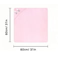 thumbnail image 4 of 2pcs Toalla De Baño Bebé Con Capucha Animales Manta Suave Modelo Gris y Rosa, 4 of 4