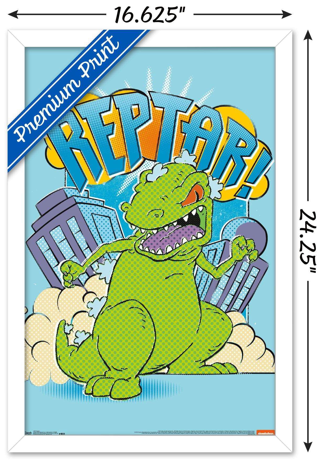 Nickelodeon Rugrats - Reptar Wall Poster, 14.725" x 22.375", Framed