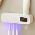 thumbnail image 4 of Wall Mounted Smart Toothbrush Holder with Infrared Auto Sensing and Drying ABS Bathroom Organizer Multifunctional Toothpaste Squeezer Dispenser, 4 of 6