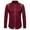 Burgundy, variant on IROINNID Button Up Shirts for Men Slim Fit Long Sleeve Button Down Dress Shirts Tops With Embroidery,Burgundy