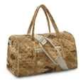 thumbnail image 2 of Garronmavis Large Fish Camo Quilted Duffle Bag for Women, Weekender Travel Bag Carry On Overnight Bag Gym Shoulder Tote Bag with Zipper Pockets, 2 of 7