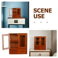 thumbnail image 3 of OULII Small Wall Storage Cabinet Wooden Bedside Storage Cabinet Use 1Set, 3 of 6