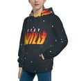 thumbnail image 5 of Ben Azelart Stay Wild Kids' Hoodie 3d Print Sweatshirt Soft Pullover Hooded With Big Pockets For Boys Or Girls Small, 5 of 8