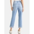 thumbnail image 3 of Time and Tru Women's Mid-Rise Boyfriend Jeans, 26" Inseam, Sizes 0-22, 3 of 5