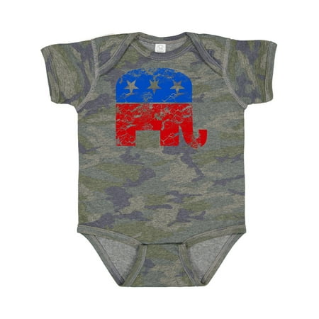 

Inktastic Vintage Republican Elephant Gift Baby Boy or Baby Girl Bodysuit