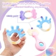 thumbnail image 5 of KABOER 16PCS Baby Rattles 0-6 Months, Baby Wrist Rattles & Foot Finders Sock, Newborn Hand and Foot Rattles/Teething Toy, Educational Development Infant Toys, Baby Toy Socks and Baby Wrist Rattles, 5 of 7