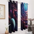 thumbnail image 2 of Blackout Curtains for Bedroom Galaxy Star Outer Space Full Room Darkening Grommet Curtains for Living Room,Thermal Insulated Ombre Drapes, 2 of 7