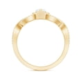 thumbnail image 3 of Rosec Jewels Lab Created Diamond Heart Engagement Ring with Halo, EF-VS Grade - Ready to Gift, 10K Yellow Gold, US 7.00, 3 of 9
