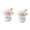 B, variant on Dserhfy 2Pcs Mini Resin White Miniature Sheep Figurines Tiny Resin Sheeps Figures Small Animals Lamb Figurine for Desk, Car Accessories