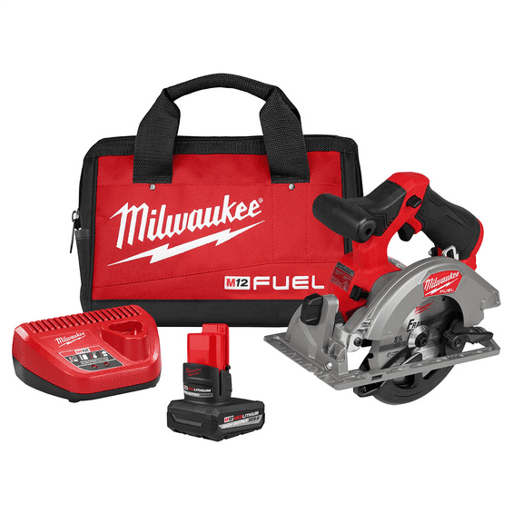 Milwaukee Tool M12 FUEL 5-3/8 Inch Circular Saw Kit